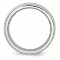 thumbnail image 2 of Cobalt Satin and Polished Ridged Edge 8mm Band Size 12.5, 2 of 6