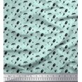 thumbnail image 1 of Soimoi Green polyester Crepe Fabric Rocket & Spaceship Galaxy Print Fabric by Yard 42 Inch Wide, 1 of 3