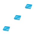 thumbnail image 4 of QualitChoice Home Hotel Felt Keys Tapes Phone Watch Storage Box Living Room Drawer Pens Remotes Jewellery Organizer Container Blue 3PCS, 4 of 6