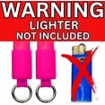 thumbnail image 4 of Keychain Lighter Holders | 2 Pack | 16 Colors | Lighters Not Included | Lighter Sleeve, Case, Holder Keychains for BIC J6 Lighters (Hot Pink), 4 of 8