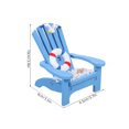 thumbnail image 2 of CRAFTHROU Simulated Beach Chair Model Beach Chair Ornament Wooden Blue 1Pcs, 2 of 6