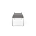 thumbnail image 5 of Gansett Reception Waiting Room 3-Seat Bench / Silver Steel / Light Gray, 5 of 5