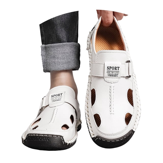 Outdoor Hiking Sandals Closed Toe Design Soft Sole Non Slip Comfortable Lightweight Sport Sandals for Beach Commuting