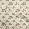 thumbnail image 1 of oneOone Viscose Chiffon Brown Fabric Text Craft Projects Decor Fabric Printed By The Yard 42 Inch Wide, 1 of 5