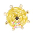 thumbnail image 1 of lionlar Bird Cage Toy Parrot Rotary Wheel Rattle for Cockatiels Parrotlets Lovebirds Yellow, 1 of 9