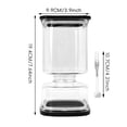 thumbnail image 2 of Jar 2 Quart Square Kimchi Jar with Dry Wet Separation Black Kimchi and Olive Container(1Pcs) Rkxzt, 2 of 7