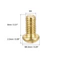 thumbnail image 2 of Unique Bargains M4x8mm Brass Machine Screws, Phillips Pan Head Fastener Bolts 36Pack, 2 of 5