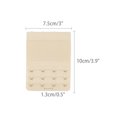 thumbnail image 3 of INSPIRE CHIC Women's Elastic Bra Hook Extensions 3 Rows 2 Pcs Skin Color 2 and White, 3 of 6