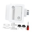 thumbnail image 2 of veasfak RV Door Lock Replacement Entry Door Lock Latch for Caravans Cargo Hauler White, 2 of 9