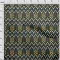 thumbnail image 3 of oneOone Cotton Cambric Fabric Paisley & Chevron Ikat Print Sewing Fabric BTY 56 Inch Wide, 3 of 4