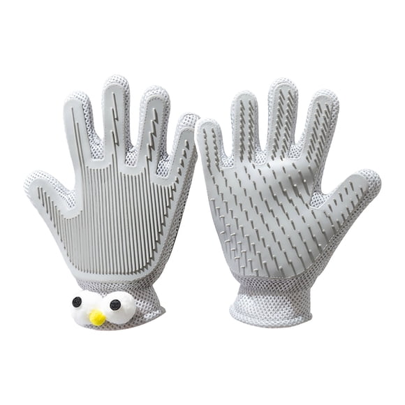 Pet Grooming Glove for with Gentle Massage and Easy Cleaning for Dogs and Cats
