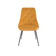 thumbnail image 1 of Topline Home Furnishings Velvet Side Chair with Black Legs, 1 of 6