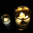 thumbnail image 4 of 12 Pack Realistic and Bright Flickering Bulb Battery Operated Flameless LED Tea Light for Seasonal and Festival Celebration  Pack of 12  Electric Fake Candle Yellow light, 4 of 7