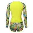 thumbnail image 4 of 2025 Femmes Ensemble 2 Pcs Long Maillot Dermoprotecteur à Manches de Protection avec Maillot de Bain de Protection Femmes Builtinswimsuits Guard Upf 50+ Chandail de Bain Garçon Guard Maillot de Bain avec Short Garçon, 4 of 8