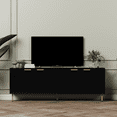 thumbnail image 1 of Aykah Luna Meuble Télé de 71 Pouces avec Rangement pour Télé jusqu'à 75 Pouces avec 4 Armoires de Rangement, Table Télé Moderne, Console Télé avec Pattes en Métal pour Salon, 1 of 9