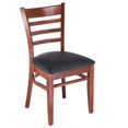 thumbnail image 2 of Chaise d'Appoint en Chêne Moyen avec Assise Noire (Lot de 2), 2 of 2