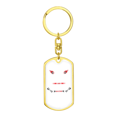 thumbnail image 4 of Truck Driver Trucker Swivel Keychain Dog Tag Stainless Steel or 18k Gold, 4 of 8