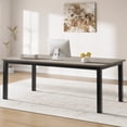 thumbnail image 1 of GloryStar Industrial Dining Table for 6-8 People, Rectangular Wood Kitchen Table with Metal Frame, for Living Room or Dining Room, Large Family Size (Table Only), 1 of 8