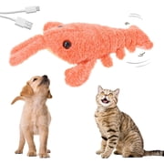 Floppy Lobster Interactive Dog Toy 2024 New Dog Toys Interactive Dog Toys Jumping Moving Dog Toys for Medium Dogs Calming Pet Toys Sturdy Puppy Chew Toys for Teething