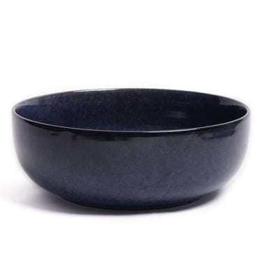 Thyme & Table Stoneware Round Atlantic Salad Bowl, Blue