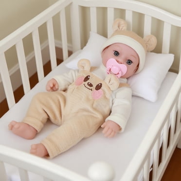 Leutsin Doll Toys,Baby Dolls, Large Realistic Cute Soft Body Baby Doll Real Life Baby Dolls,Vinyl Doll Doll Simulation Doohickey Toys 12 In Long Sleeve Cool Dress Up Fashion Gift