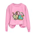 thumbnail image 2 of EGNMCR Easter T-Shirts Imprimés pour Femmes T-Shirts Graphiques pour Femmes Chemises pour Femmes T-Shirts à Col Rond pour Femmes Haut à Manches Longues Imprimé Easter Chandails T-Shirts pour Femmes, 2 of 5