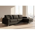 thumbnail image 1 of Zena - Modern Velvet Sectional With Chrome Legs (RHF), 1 of 2