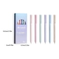 thumbnail image 3 of Clearance!Yuehao Colored Gel Pens For Note Taking 6Pcs Gel Pens Colored Ink & No Smear Retractable Cute Pen Point 0.5Mm For Journaling Aesthetic Gel Ink Pen Smooth Writing1Ml, 1X Click Pen Box, 3 of 5