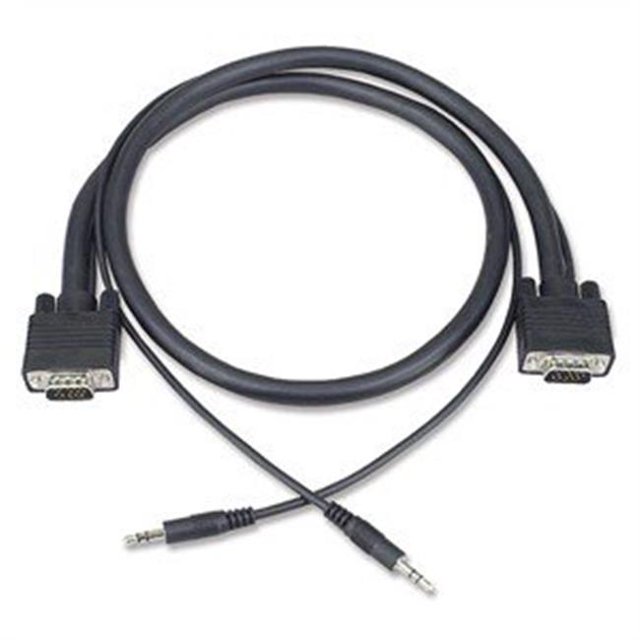Slim VGA Plus Stéréo Hd15 M-M, 25 Pieds