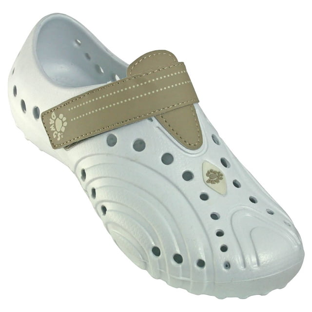 Chaussures Ultralégères Spirit pour Femmes Blanches avec Beige Taille 5-6