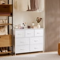 thumbnail image 3 of EDX Commode à 7 Tiroirs pour Chambre, Armoire Organisatrice de Rangement en Tissu, Blanc, 3 of 9