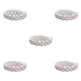 thumbnail image 3 of Thinsony Women Chic Pearl Rhinestone Stretch Bracelet Prom Wedding for Bridal White 2 Row 5Set, 3 of 6