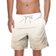 thumbnail image 1 of Plebaso Men's Gradient Color Shorts Casual Lightweight Beachwear Shorts Summer Classic Drawstring Shorts, 1 of 4