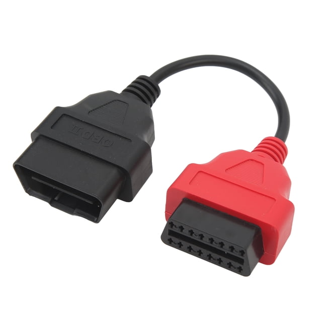 Câble Adaptateur de Numériseur OBD2 Rouge SRS Câble de Diagnostic de Remplacement pour Fiat EcuScan