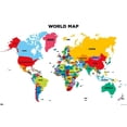 thumbnail image 1 of Map - World 2022 Wall Poster, 22.375" x 34", 1 of 4