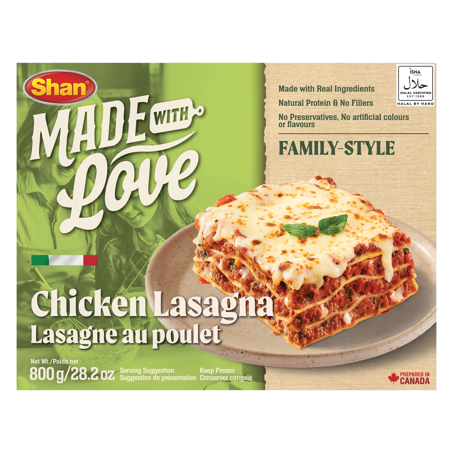 LASAGNE AU POULET SHAN LASAGNE AU POULET SHAN 800G