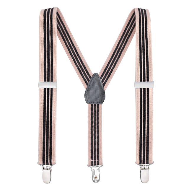 Buyless Fashion Adjustable Suspenders for Kids Toddlers Baby Elastic Solid Color 1 Inch - Y Back Design
