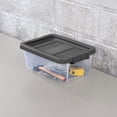 thumbnail image 4 of Sterilite 16 Qt Clear Plastic Storage Containers with Gray Lid (24 Pack), 4 of 10