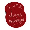 thumbnail image 1 of Inkdotpot Pack Of 100 Real Rose Gold Foil Paper Tags Cheers To Retirement Favor Hang Tags, 1 of 6