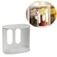 thumbnail image 2 of Binwennn Tall Food Storage Containers Kitchen Containers Snack Storage ABS Transparent Glass Jar With Lid And Spoon Flexible Storage Containers Discharging Airtight Container Lockable Canister Small, 2 of 3