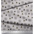 thumbnail image 3 of Soimoi Gray Rayon Fabric Web & Spider Insects Print Sewing Fabric Yard 42 Inch Wide, 3 of 3