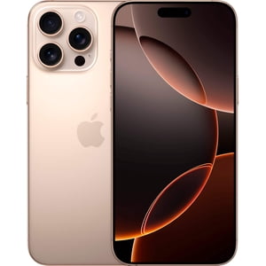 Rénovés Apple iPhone 16 Pro Max A3084 - eSIM ONLY - (Entièrement déverrouillé) 256GB Titane du désert (grade A)
