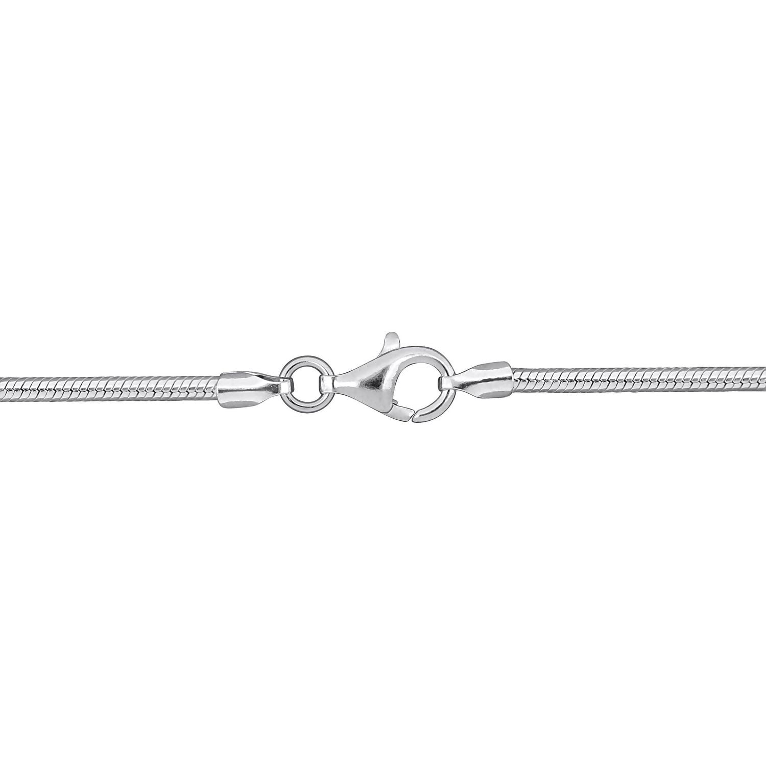 Collier chaîne de style serpent de Miabella en Argent Sterling