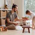 thumbnail image 3 of Small Wood Stool Wood Step Stool Children Stepping Stool Wood Furniture, 3 of 9