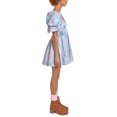 thumbnail image 2 of SAYOO Robe Femme Dos Nu Courte Princesse Robe à Bulles, Robe Mini à Manches Courtes Florale Robe Décontractée à Encolure Carrée Robe d'Été pour Femmes Robes Courtes de Rue pour Filles Robes de Plage Robes Courtes de Fée pour Adolescentes, 2 of 9