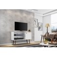 thumbnail image 4 of Manhattan Comfort Liberty Petit Meuble TV Moderne Mi-Siècle, Blanc, 4 of 10