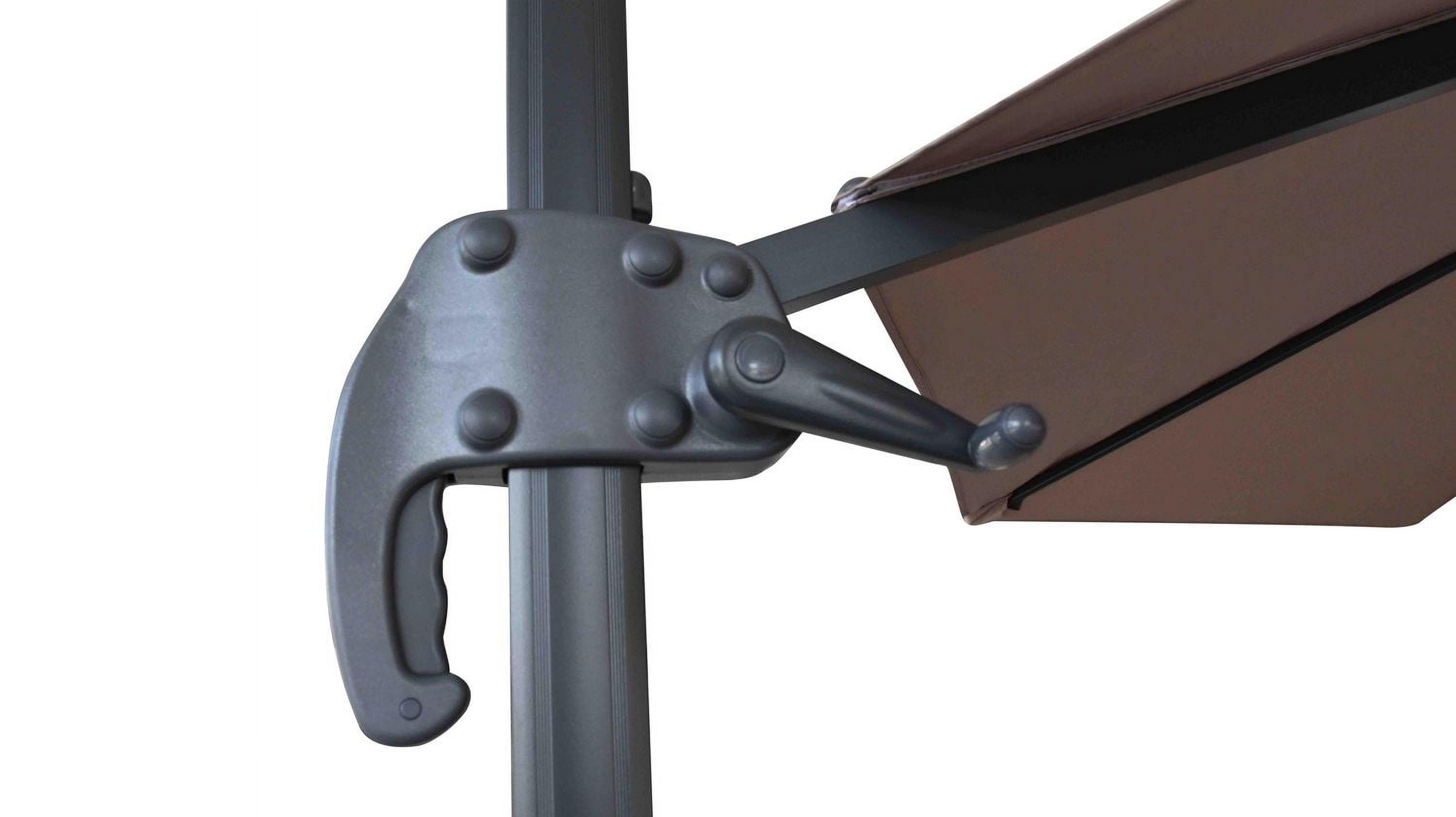 Valencia 10ft Cantilever Umbrella with Cross-Base Stand