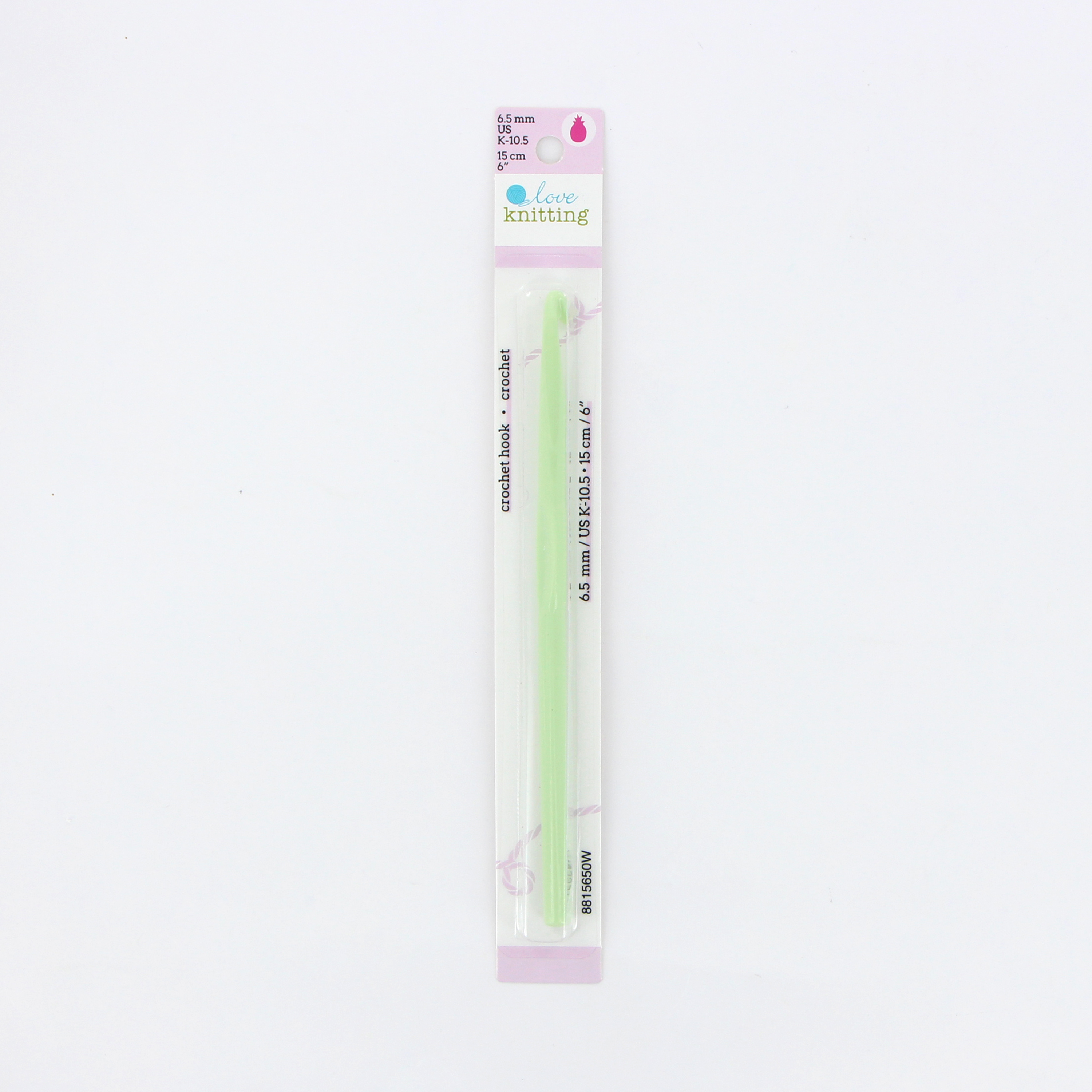 LOVE KNITTING Crochet en plastique ABS, 15 cm (6 po), 6,5 mm (US K-10.5)
