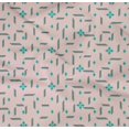 thumbnail image 4 of oneOone Organic Cotton Poplin Twill Fabric Line & Diamond Geometric Print Sewing Fabric BTY 42 Inches Wide, 4 of 4