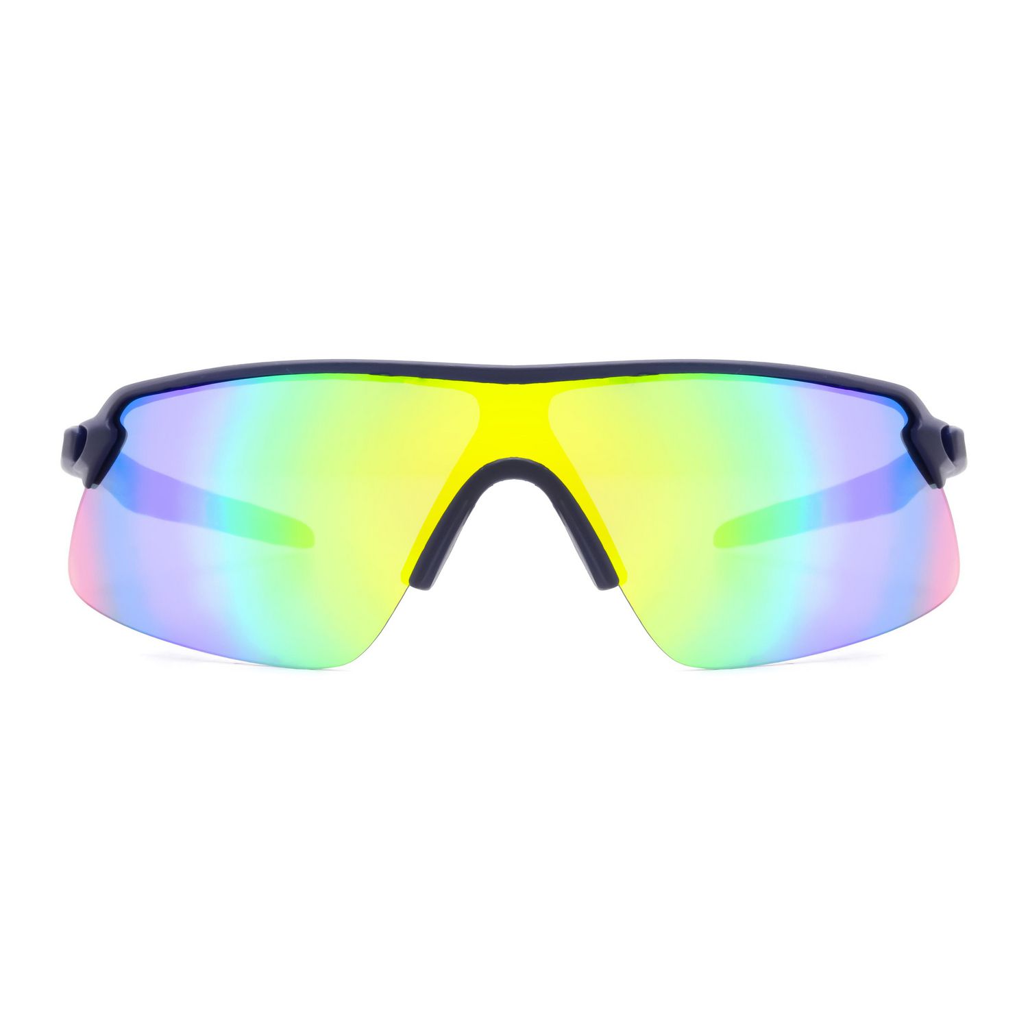 George Kids Boys Navy and Green Wraparound Shield Sunglasses